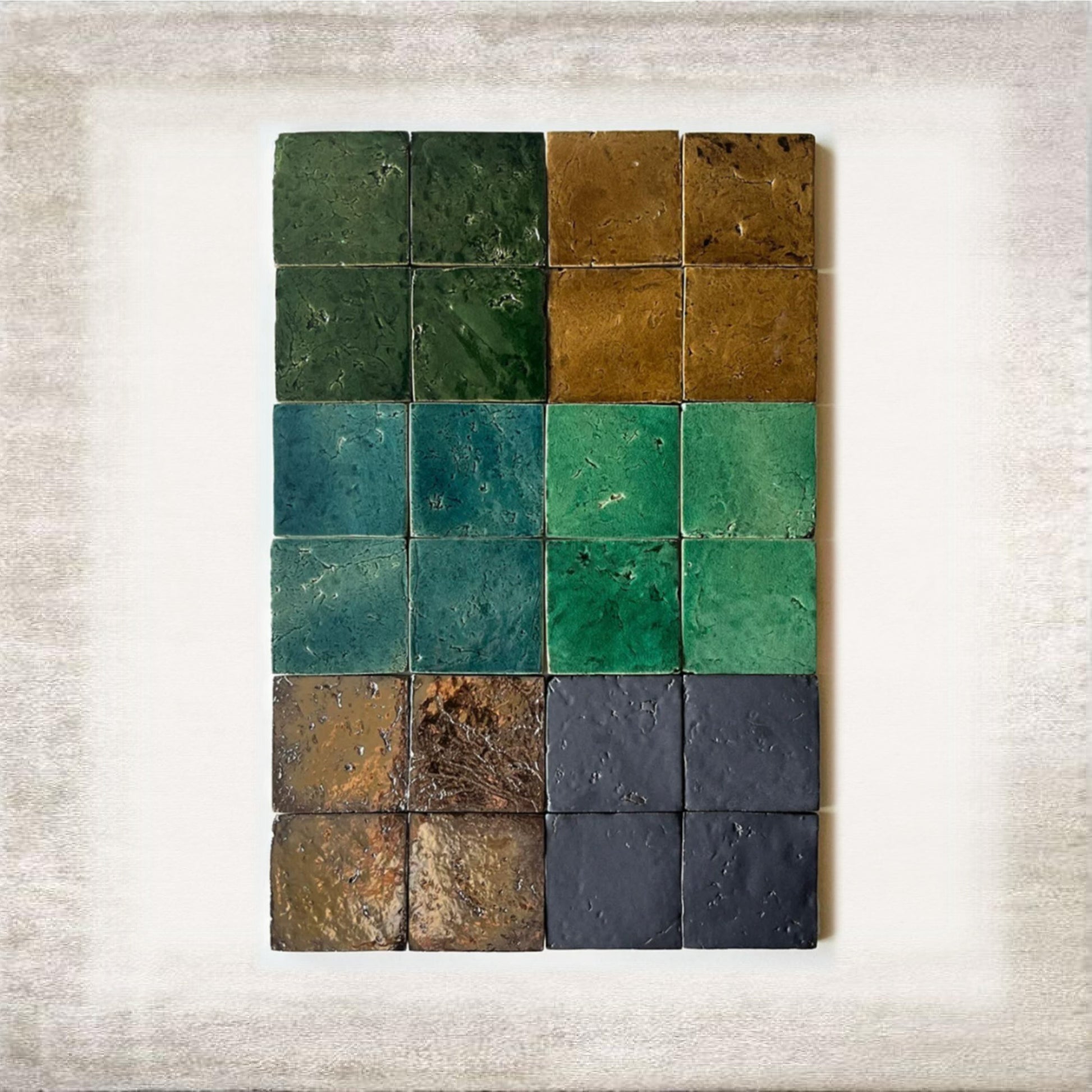 Verdigris Metallic Glazed Tile
