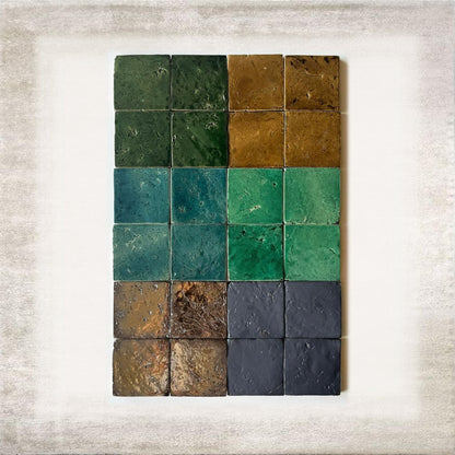 Verdigris Metallic Glazed Tile