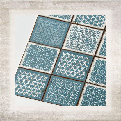 Azzurro Deco Ceramic Tile — detail 2