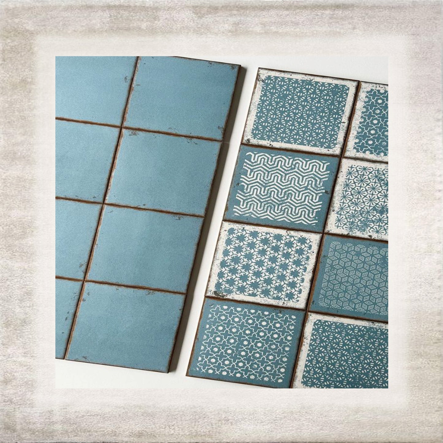 Azzurro Deco Ceramic Tile